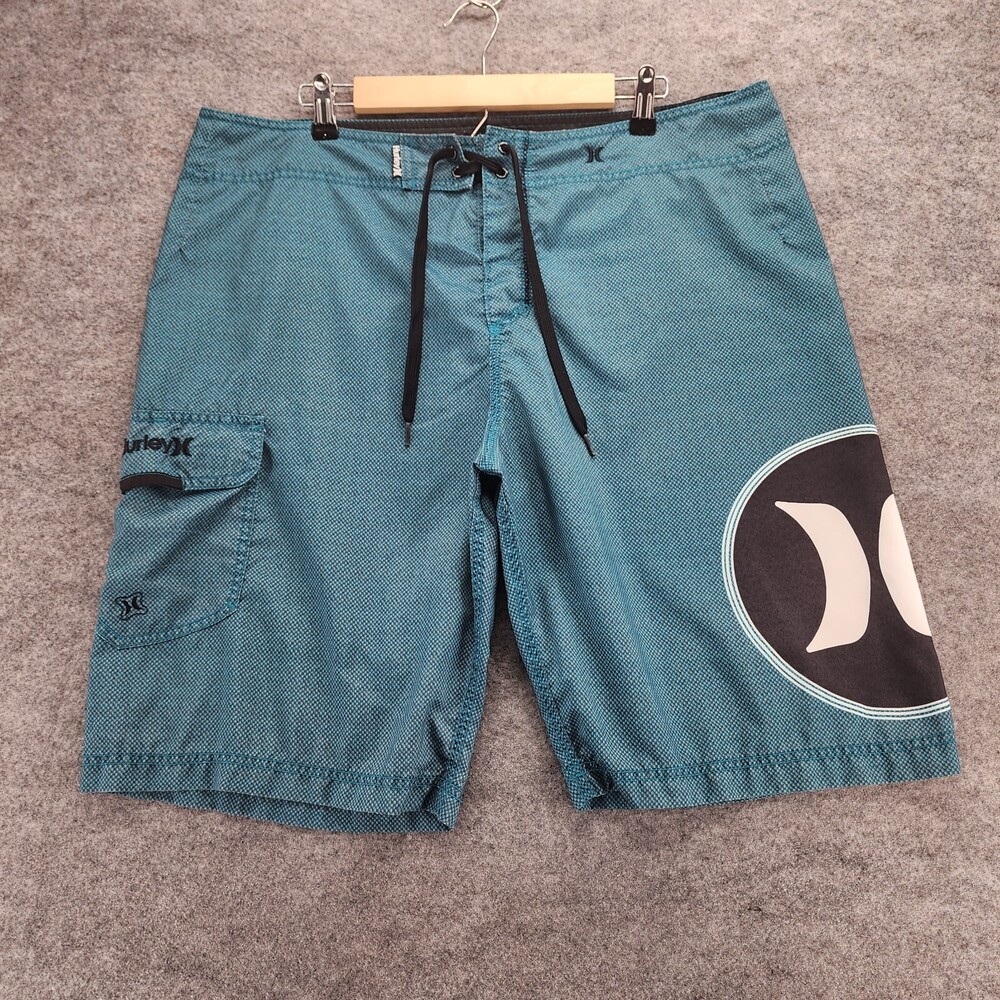 Hurley Board Shorts Mens 38 Blue 39" Waist